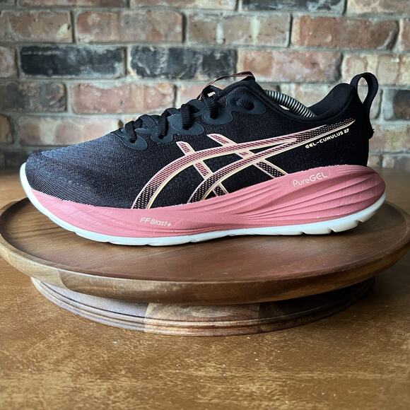 Asics Gel-Cumulus 27 Black Raspberry Road Running Sneakers Shoes Women's 8.5 - Picture 1 of 16